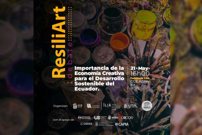 ILIA junto a la CCE Azuay, UTPL y UNESCO, en los debates de Resiliart Ecuador 2021