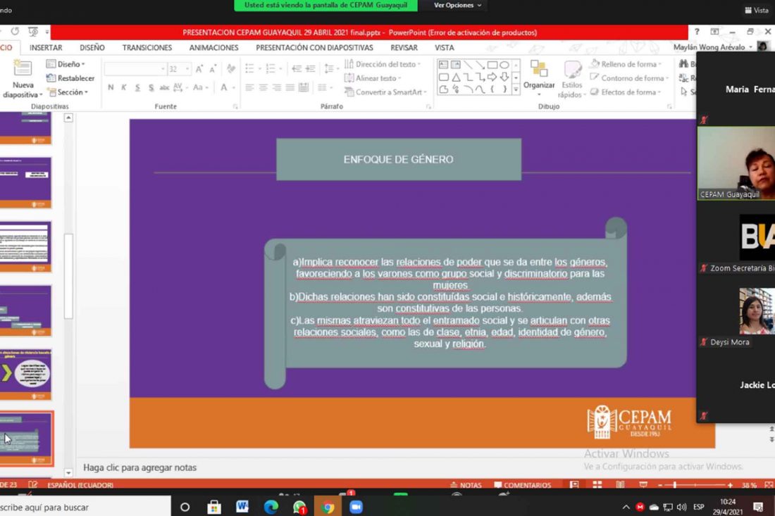 El CEPAM participó en uno de los diálogos de la Semana Cero