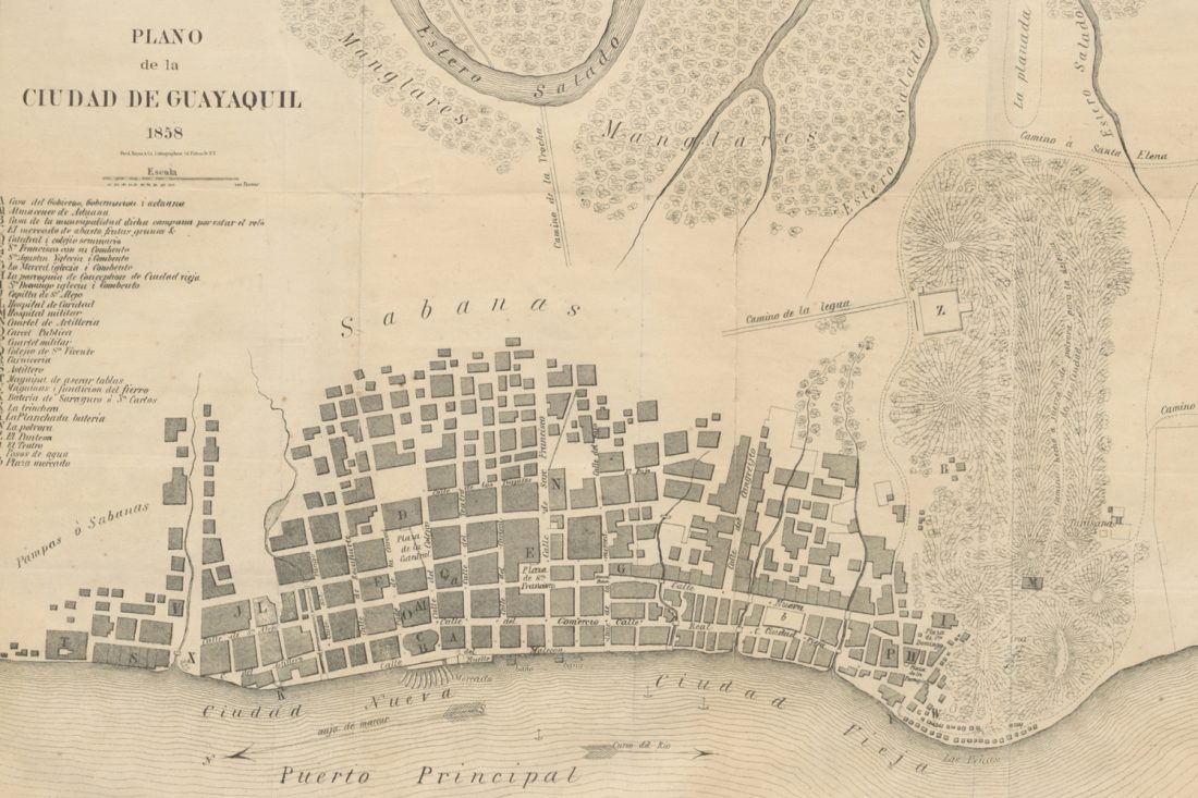 VILLAVICENCIO(1858)_p483_PLANO_DE_LA_CIUDAD_DE_GUAYAQUIL_-_1858